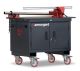 Mobile Tuffbench Mobile Workbench & Storage Cabinet With Wooden Top and Vices Fitted